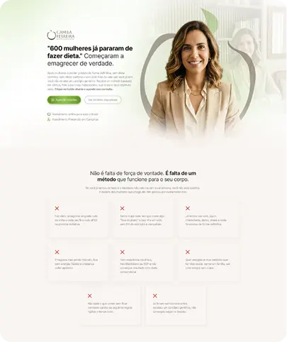 Landing page para nutricionista